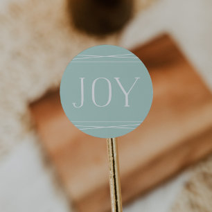Joyful Symmetry Holiday Ronde Sticker
