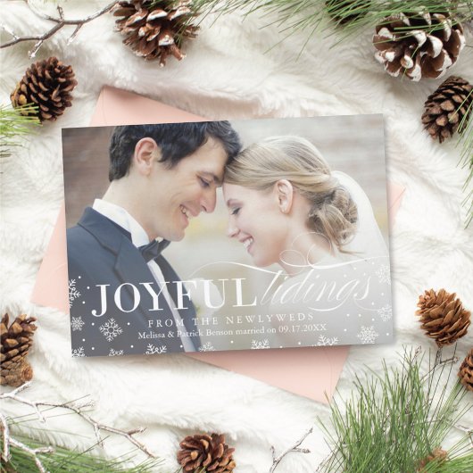 Joyful Tidings Newlysée Première carte de Noël