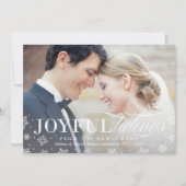 Joyful Tidings Newlysée Première carte de Noël (Devant)