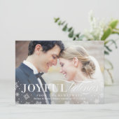 Joyful Tidings Newlysée Première carte de Noël (Debout devant)