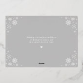 Joyful Tidings Real Foil Newlywes Carte de vacance (Verso)