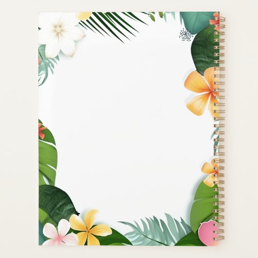 Joyful Tiger Cub met rugzak en koffie Planner (Achterkant)