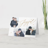 Joyful Times 3 foto's Vakantie Kaart (Voorkant)