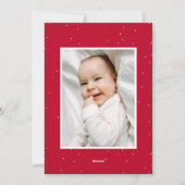 Joyful Trees Red 2 Foto Feestdagenkaart (Achterkant)