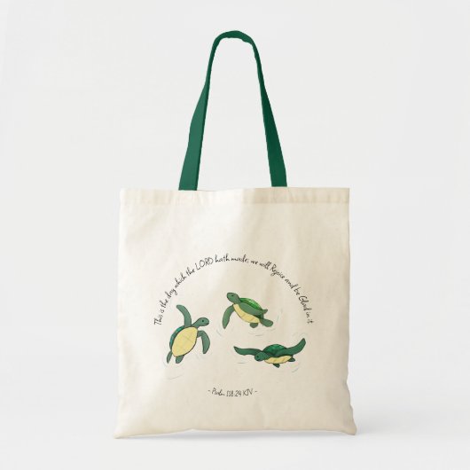 Joyful Turtles Christelijke Canvas tas (Voorkant)
