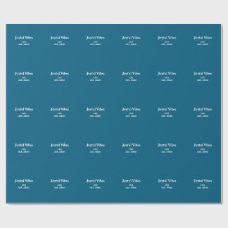 Joyful Vibes green Christmas holidays love family Cadeaupapier