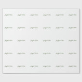 Joyful vibes kerst groen vakantie familienaam cadeaupapier (Vlak)