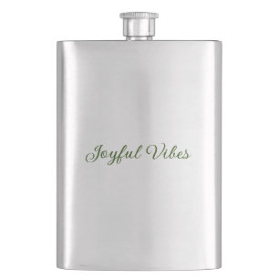 Joyful vibes kerst groen vakantie familienaam flacon