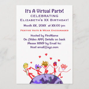 Joyful Virtual Party Kaart