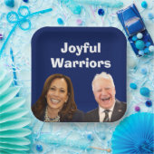Joyful Warriors Harris en Walz Papieren Bordje (Feest)