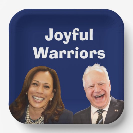 Joyful Warriors Harris en Walz Papieren Bordje (Voorkant)