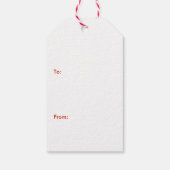 Joyful Waterverf Kerstmis Cadeaulabel (Achterkant)