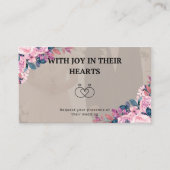 Joyful wedding invitation card (Devant)