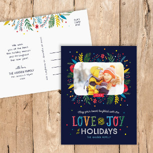 Joyful Whimsy Vakantie Foto Briefkaart