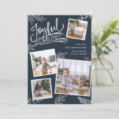 Joyful Wish | Kaart voor kerstfoto's (Staand voorkant)