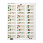Joyful Woodland Kerstmis retour adres label (Full Sheet)