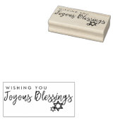 Joyous Blessings Hanukkah Star van David Rubberstempel (Gestempeld)