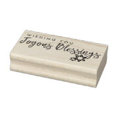 Joyous Blessings Hanukkah Star van David Rubberstempel (Stempel)