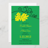 Joyous Blooms - Floral Bride invitations douche (Devant / Derrière)