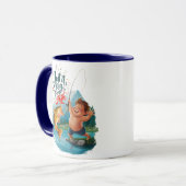 Joyous Boy Reeling in een grote vangst op Tranquil Mok (Voorkant links)