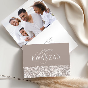 Joyous Flourish   Binnenfoto Folded Kwanzaa Feestdagen Kaart