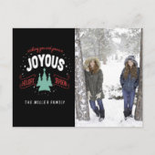 Joyous Holiday Seizoen Klassieke Foto Briefkaart (Voorkant)
