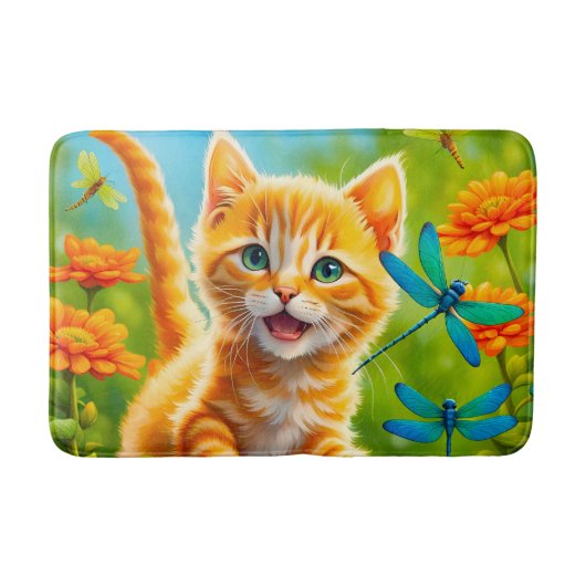 Joyous Kitten Badmat (Voorkant)