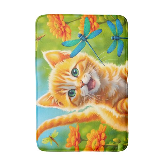 Joyous Kitten Badmat (Voorkant Verticaal)