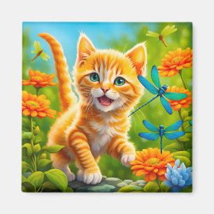 Joyous Kitten Magneet