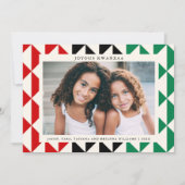 Joyous Kwanzaa Géométrique moderne Carte photo de  (Devant)