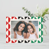Joyous Kwanzaa Géométrique moderne Carte photo de  (Debout devant)