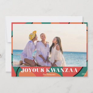 Joyous Kwanzaa Photo Holiday Design Feestdagenkaart