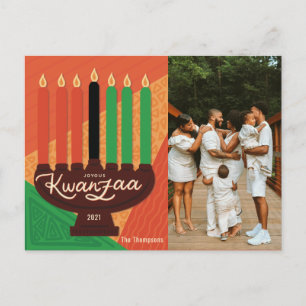 Joyous Kwanzaa Photo Holiday Design Feestdagenkaart