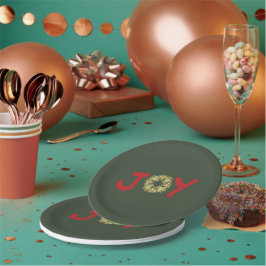 Joyous Light Hearted Wreated kerstBord Papieren Bordje