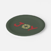 Joyous Light Hearted Wreated kerstBord Papieren Bordje (Gekanteld)