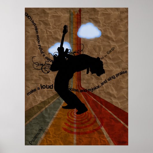 Joyous Noise Psalm 98:4 Poster (Voorkant)