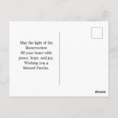 Joyous Pascha Lamb, Red Eggs and Cross Briefkaart (Achterkant)