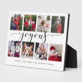 Joyous Script Family Photo Keepsaké Collage Plaque (Côté)