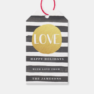 Joyous Stripes Holiday Gift Labels / LIEFDE Cadeaulabel