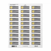 Joyous Stripes retourneren adreslabels Etiket (Full Sheet)