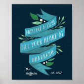 Joyous Tidings | Gepersonaliseerde Hanukkah Poster (Voorkant)
