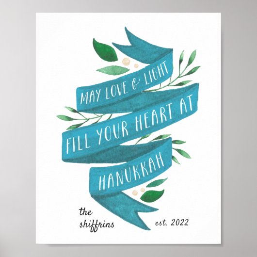 Joyous Tidings | Speciaal afdrukken van Hanukkah-k Poster (Voorkant)
