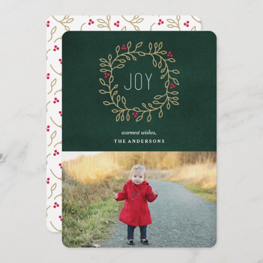 Joyous Tradition Feestdagenkaart (Voorkant / Achterkant)