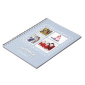 Joyoux Noel Blauw Fotoboek Notitieboek (Linkerzijde)