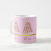 Joyoux Noel rose Café Mug de Noël (Devant gauche)