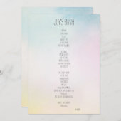 Joy's Birth Inspirerend Poem (Voorkant / Achterkant)