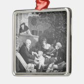 Joys of a father, c.1797 metalen ornament (Links)