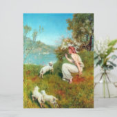 Joys of Spring (door John Collier) Kaart (Staand voorkant)