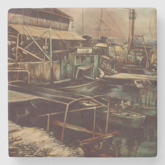 Joys van Jaffe Stenen Onderzetter (Voorkant)