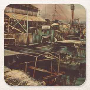 Joys van Jaffe Vierkante Kartonnen Onderzetter